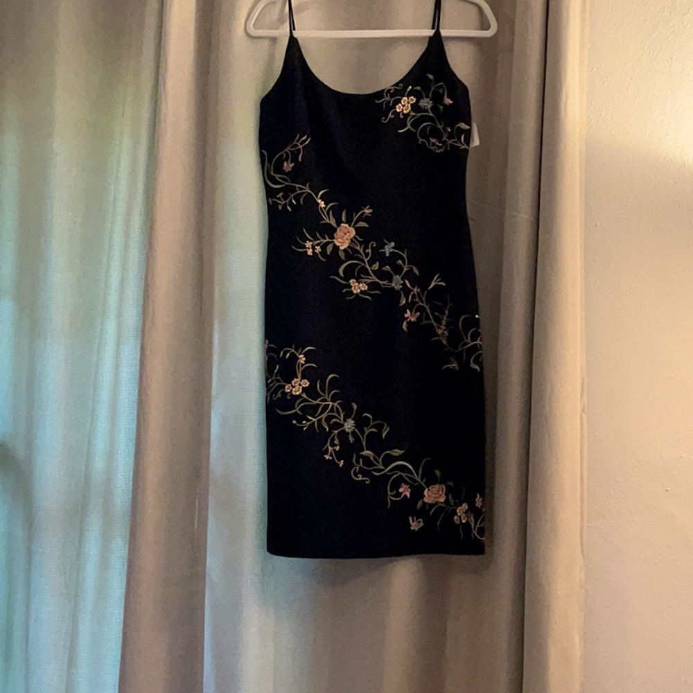 Maggy London floral black dress